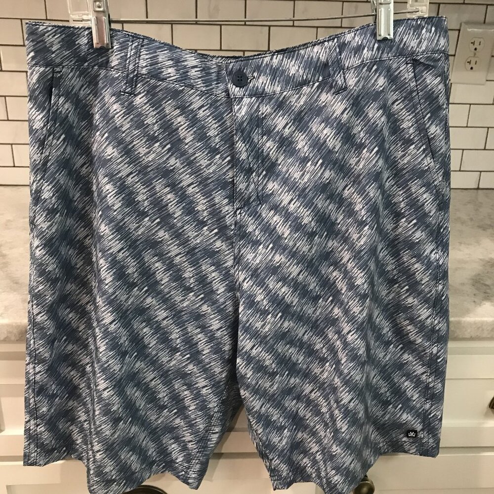 Micros Shorts Mens 34 Blue Golf Shorts Quick Dry Athletic Casual